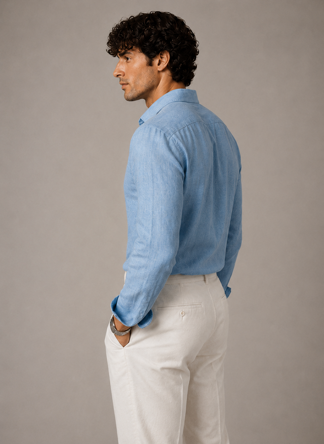 Azzuro Pure Linen Shirt