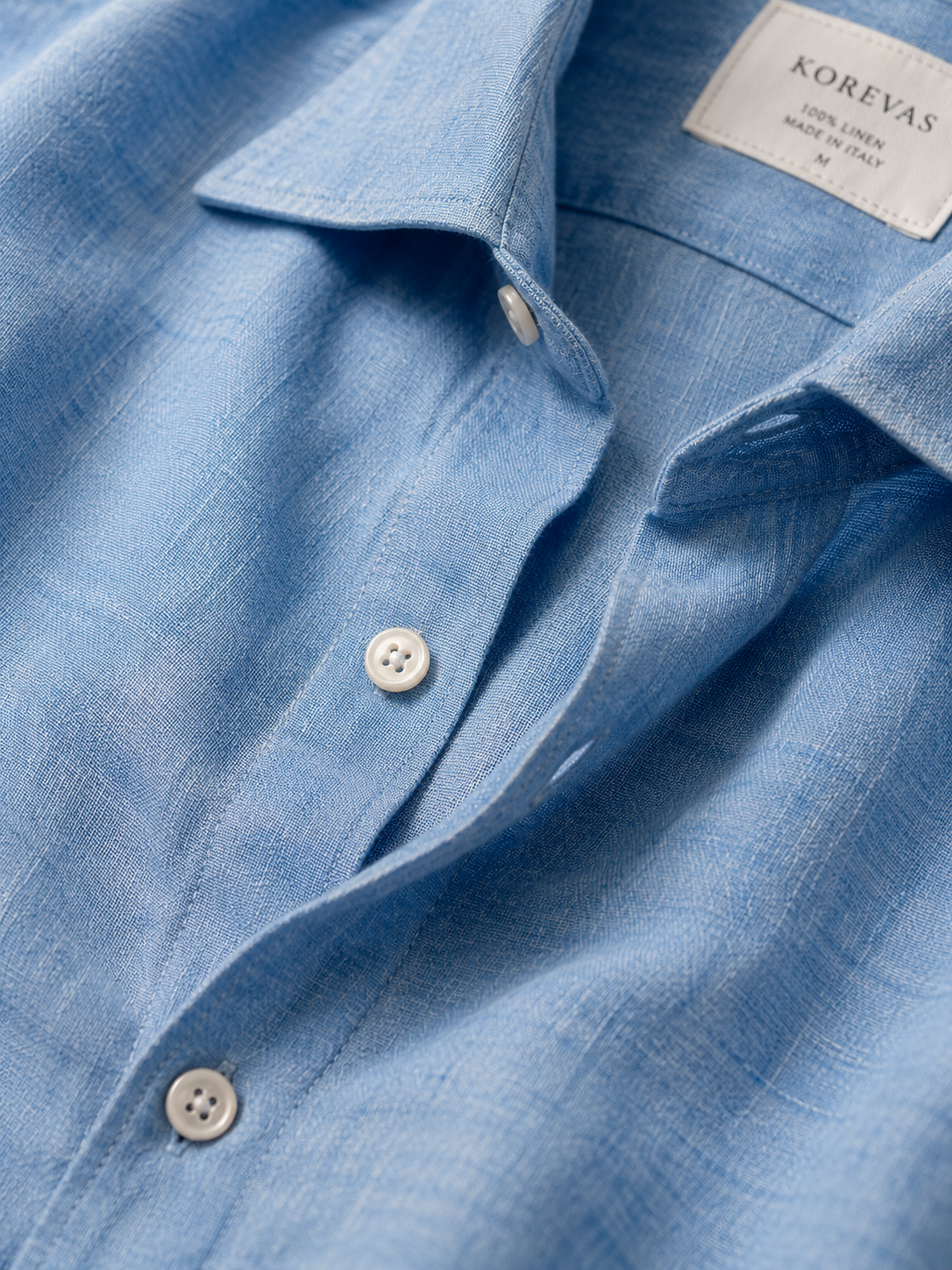Azzuro Pure Linen Shirt