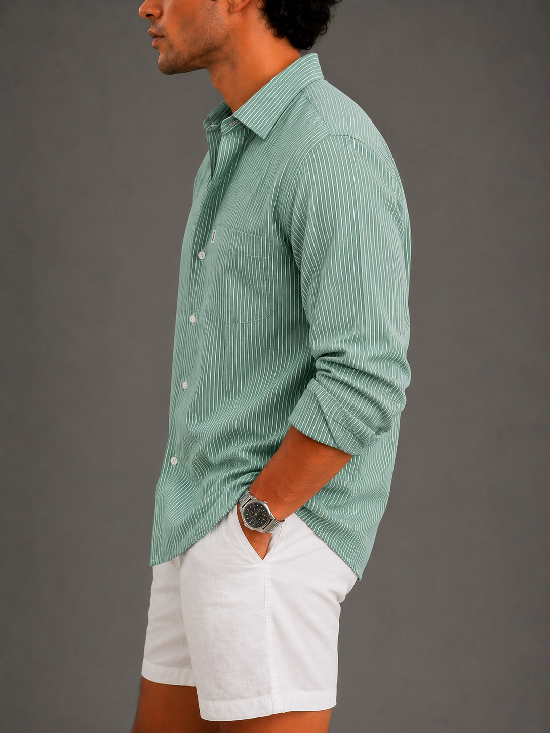 Veyra Striped Blend Shirt