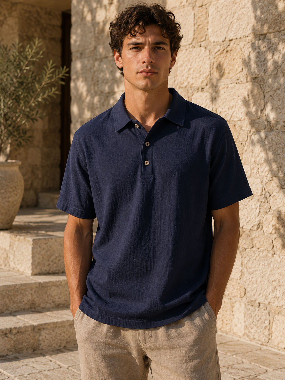 Linen Polo