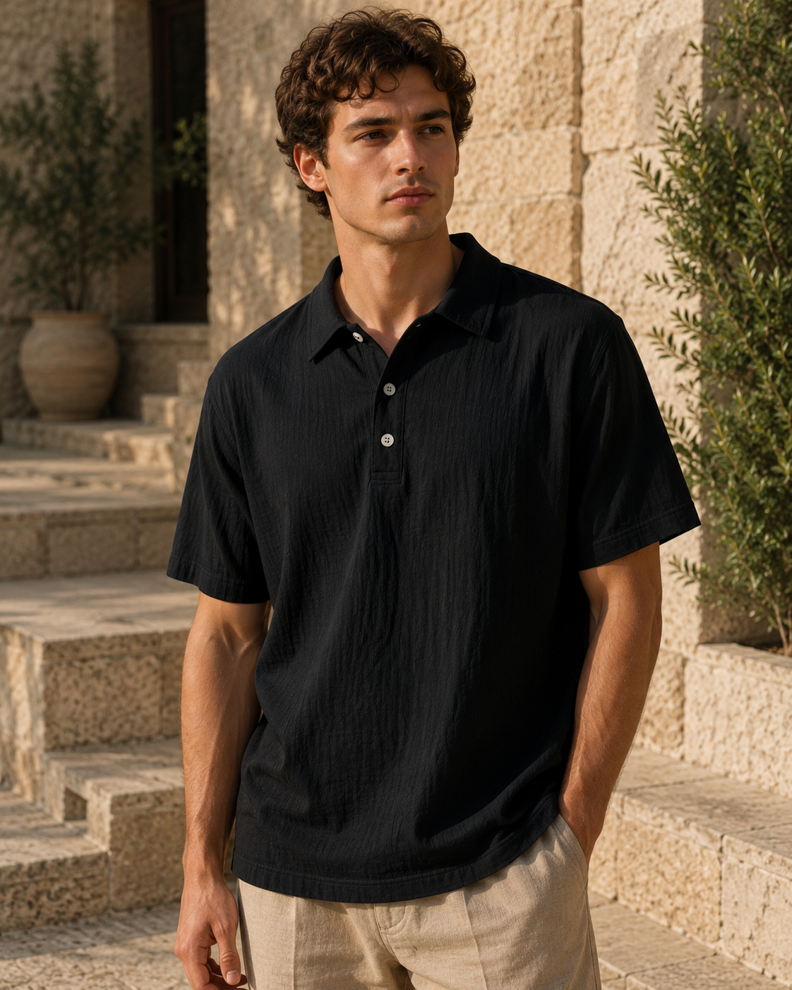 Linen Polo