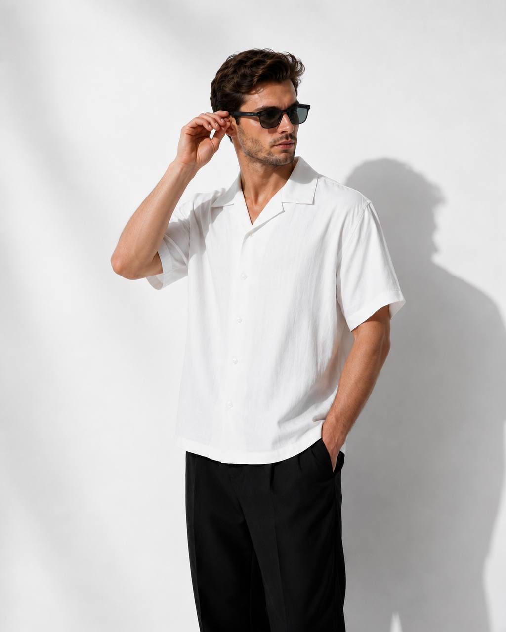 Riviera Pure Linen Camp Shirt