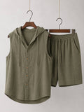 Vento Linen Hooded Set