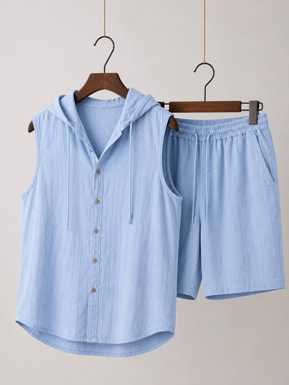 Vento Linen Hooded Set