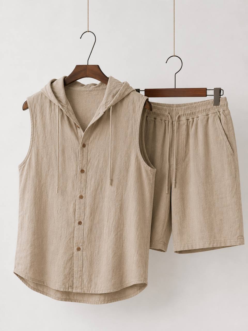 Vento Linen Hooded Set